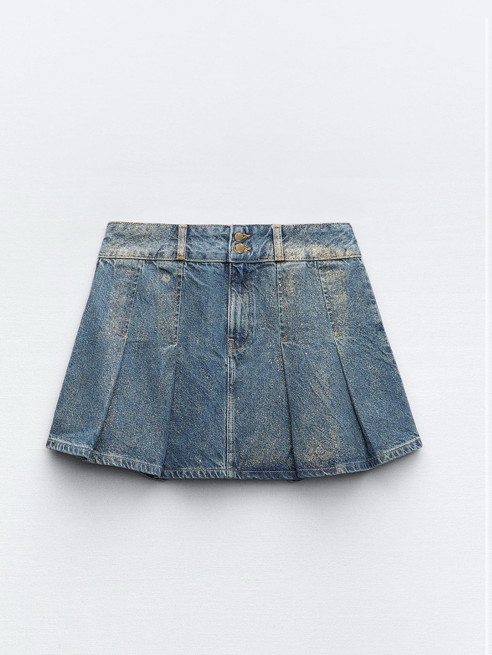 Zara Blue Denim Mini Skirt